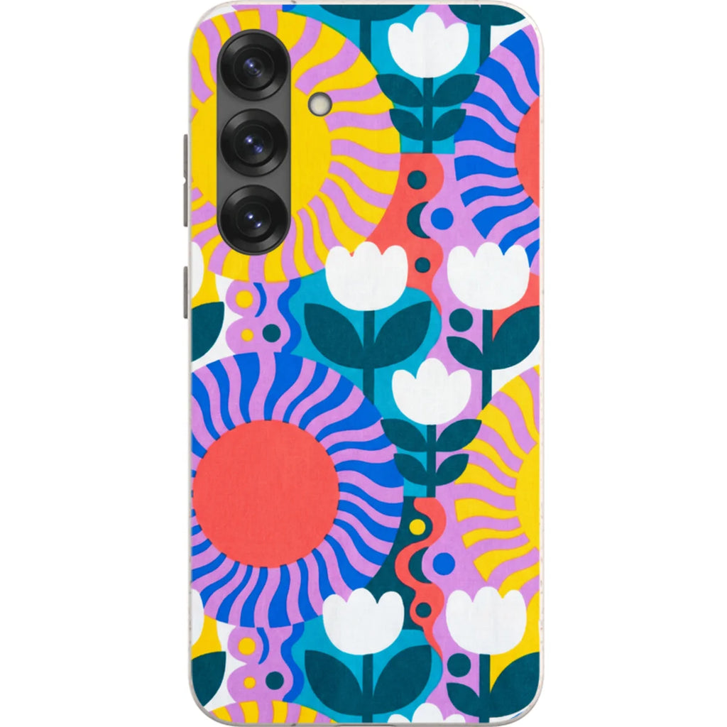Midnight Sun Mod Bloom by Salla Niemi — S25 Plus Samsung Galaxy Bio-degradable Case — Finnaij