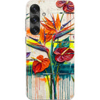 Tropical Flowers by Frida Lövström — S25 Plus Samsung Galaxy Bio-degradable Case — Finnaij