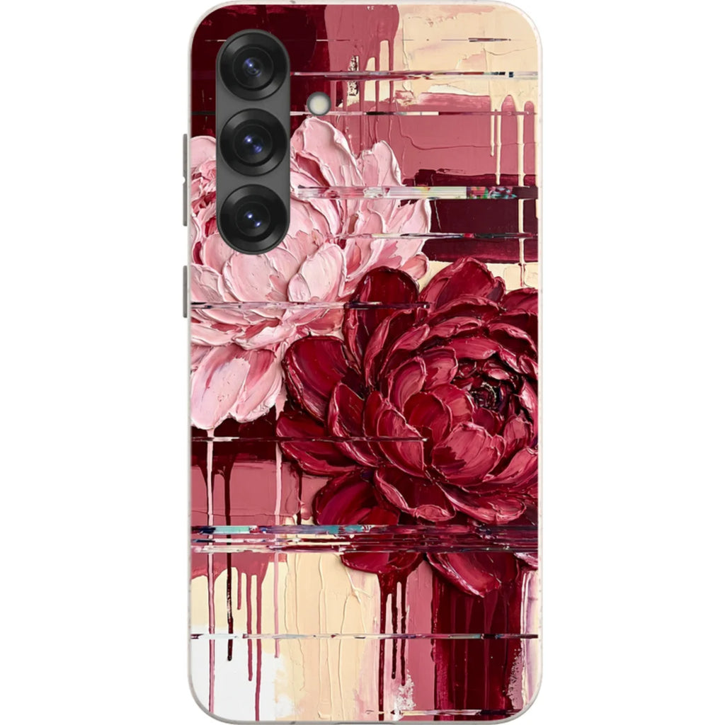 Peonies by Frida Lövström — S25 Plus Samsung Galaxy Bio-degradable Case — Finnaij