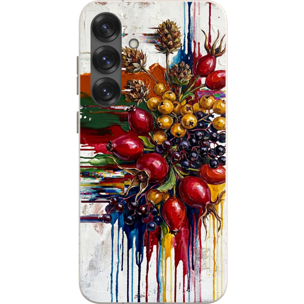 Autumn Berries and Botanicals by Frida Lövström — S25 Plus Samsung Galaxy Bio-degradable Case — Finnaij