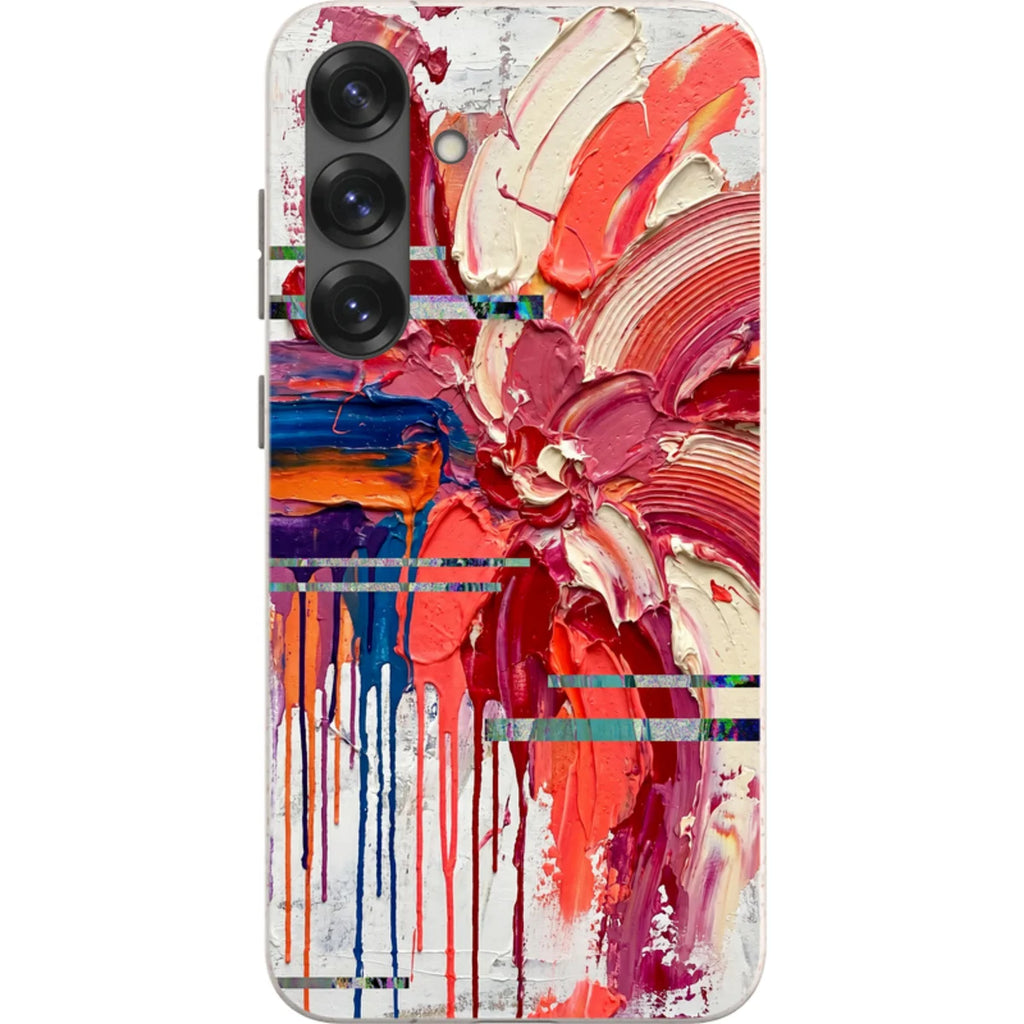 Abstract Florals by Frida Lövström — S25 Plus Samsung Galaxy Bio-degradable Case — Finnaij