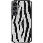 Zebra Groove — S25 Plus Clear Impact Case — Finnaij