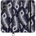 Feathers in Bloom Vegan Leather — S25 Plus Wallet Case — Finnaij