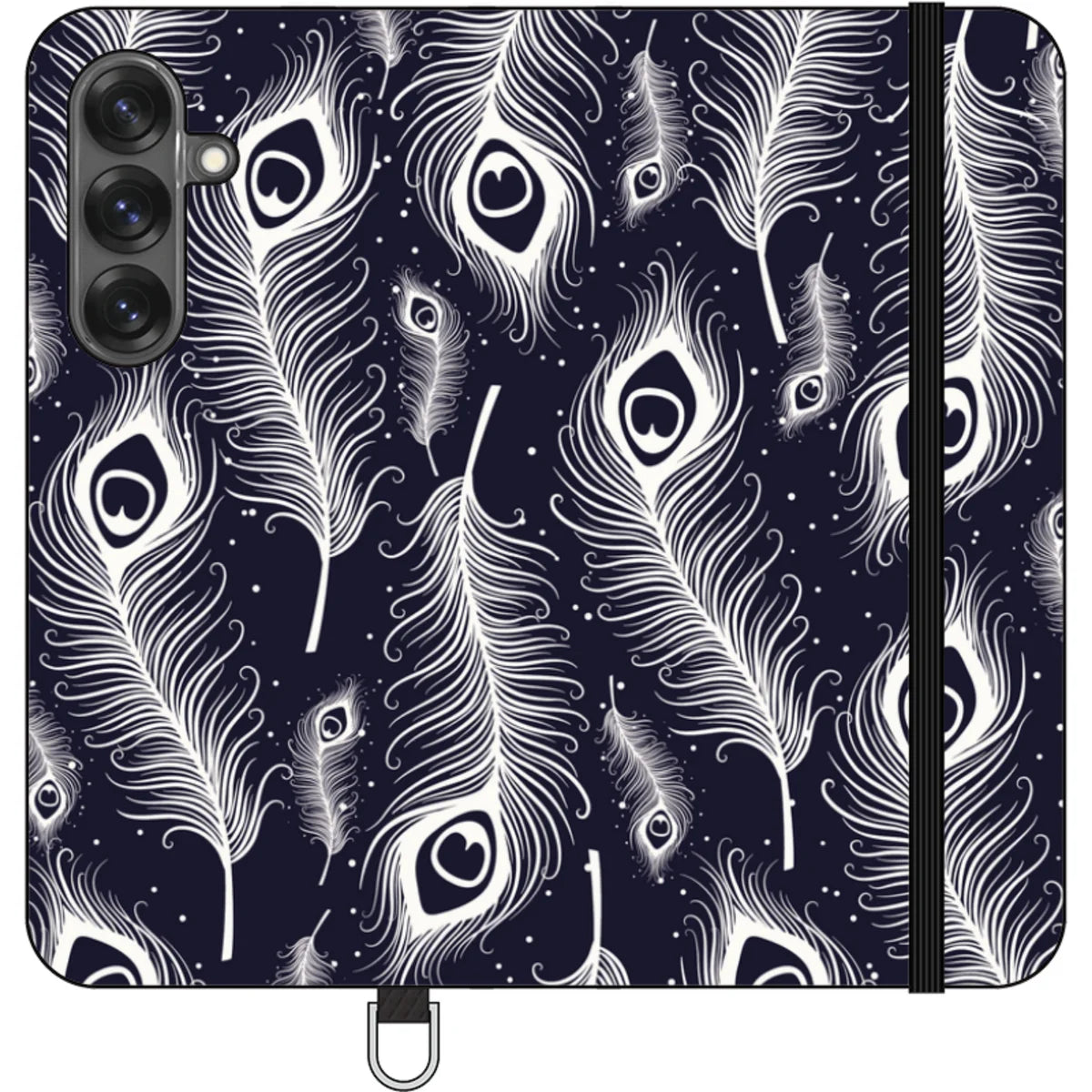 Feathers in Bloom Vegan Leather — S25 Plus Wallet Case — Finnaij