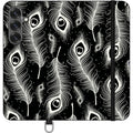 Feathers in Bloom Black — S25 Plus Wallet Case — Finnaij