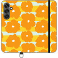Bold Floral Orange — S25 Plus Wallet Case — Finnaij