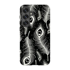 Feathers in Bloom Black — S25 Plus Tough Case — Finnaij