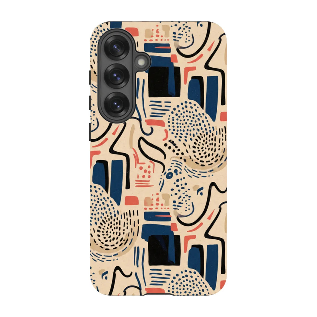 Sandstone Adire by Ada Okoye — S25 Plus Tough Case — Finnaij