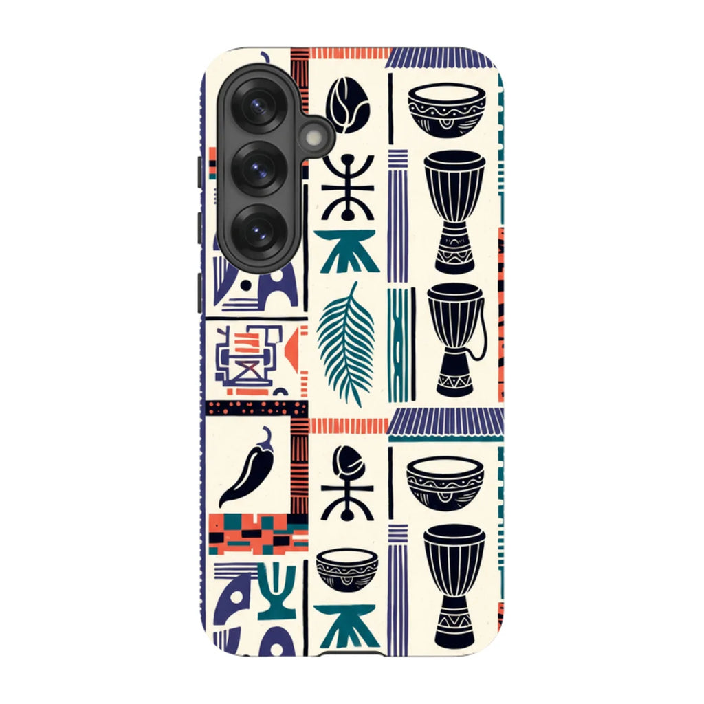 Market Day Icons by Ada Okoye — S25 Plus Tough Case — Finnaij