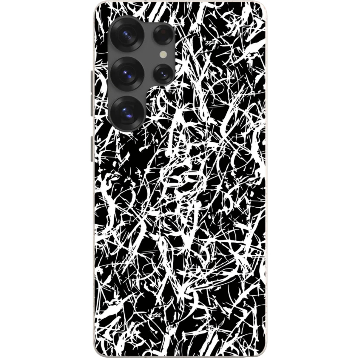 Black-White Grunge — S25 Ultra Samsung Galaxy Bio-degradable Case — Finnaij