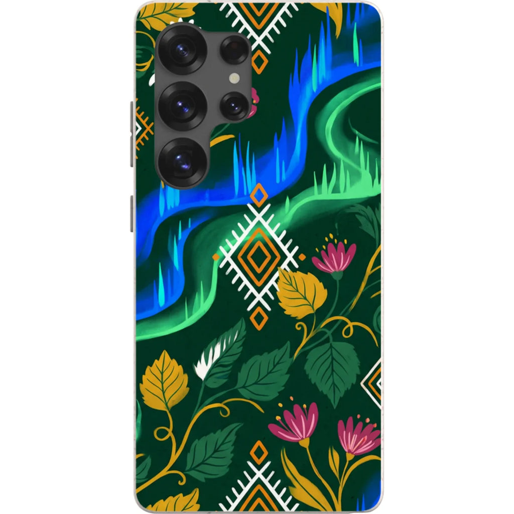 Aurora Birch Bloom by Aino Kallio — S25 Ultra Samsung Galaxy Bio-degradable Case — Finnaij