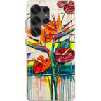 Tropical Flowers by Frida Lövström — S25 Ultra Samsung Galaxy Bio-degradable Case — Finnaij