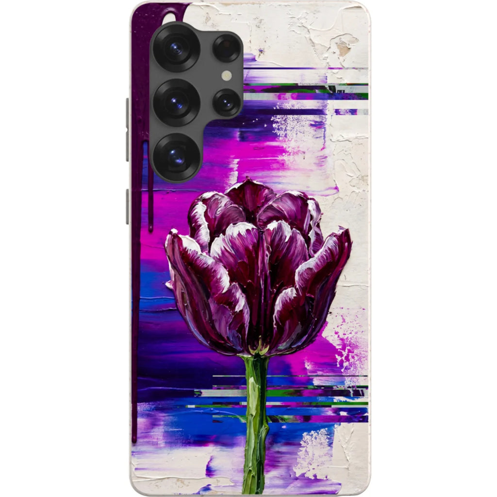 Single Dramatic Tulip by Frida Lövström — S25 Ultra Samsung Galaxy Bio-degradable Case — Finnaij