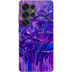Iris Flowers by Frida Lövström — S25 Ultra Samsung Galaxy Bio-degradable Case — Finnaij