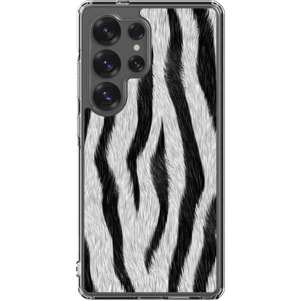 Zebra Groove — S25 Ultra Clear Impact Case — Finnaij