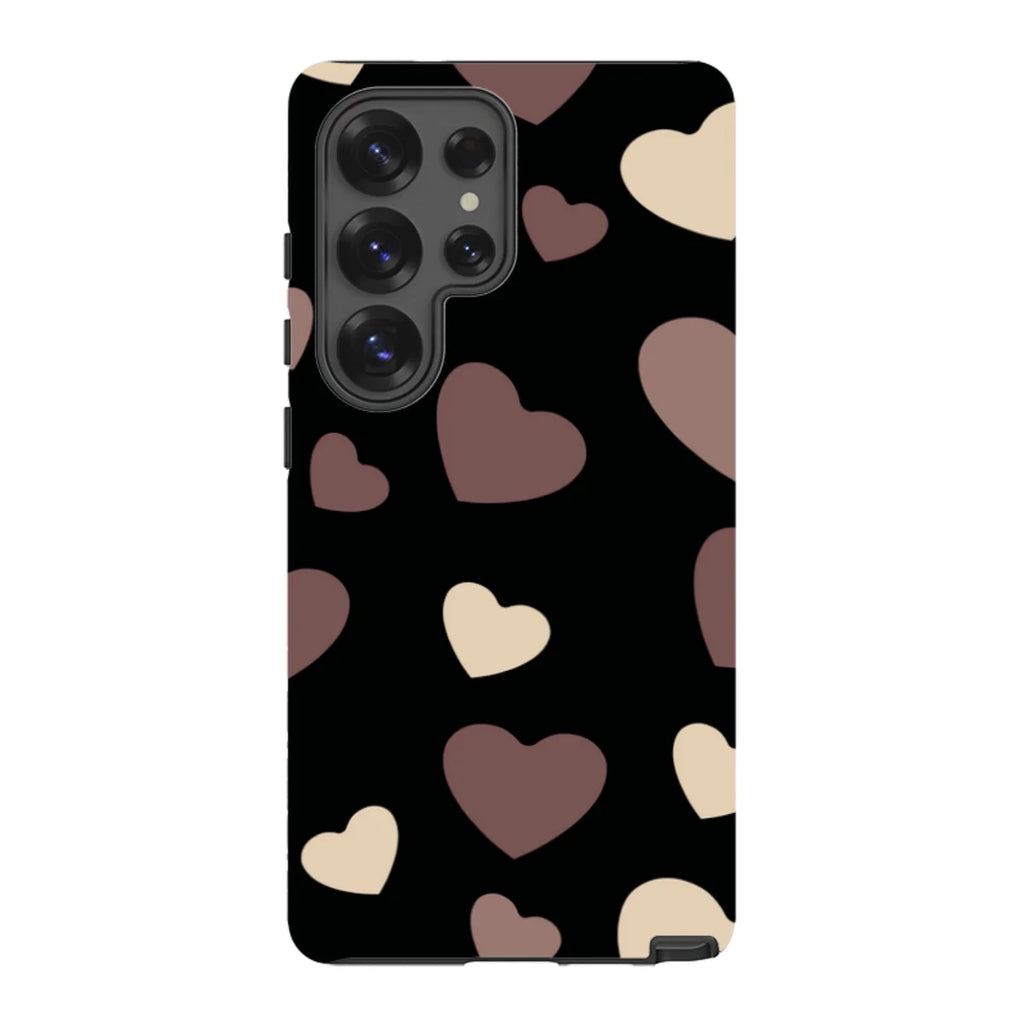 White & Black Hearts — S25 Ultra Tough Case — Finnaij
