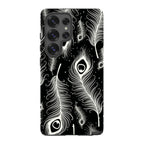 Feathers in Bloom Black — S25 Ultra Tough Case — Finnaij