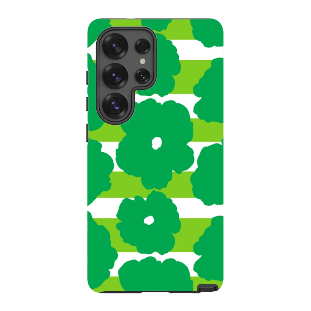 Bold Floral Green — S25 Ultra Tough Case — Finnaij