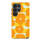 Bold Floral Orange — S25 Ultra Tough Case — Finnaij