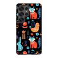 Nordic Ornament Black — S25 Ultra Tough Case — Finnaij