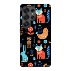 Nordic Ornament Black — S25 Ultra Tough Case — Finnaij