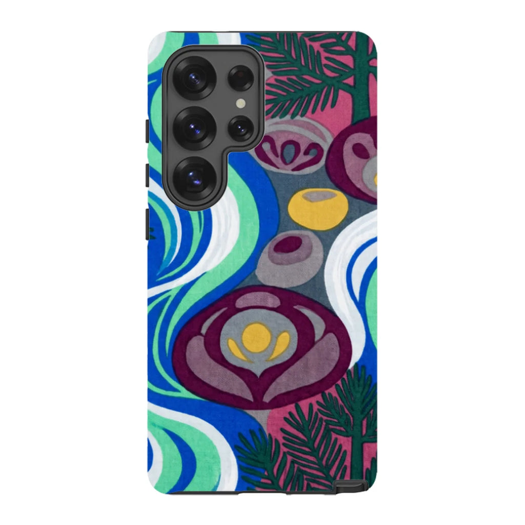 Sauna Bloom Motif by Aino Kallio — S25 Ultra Tough Case — Finnaij
