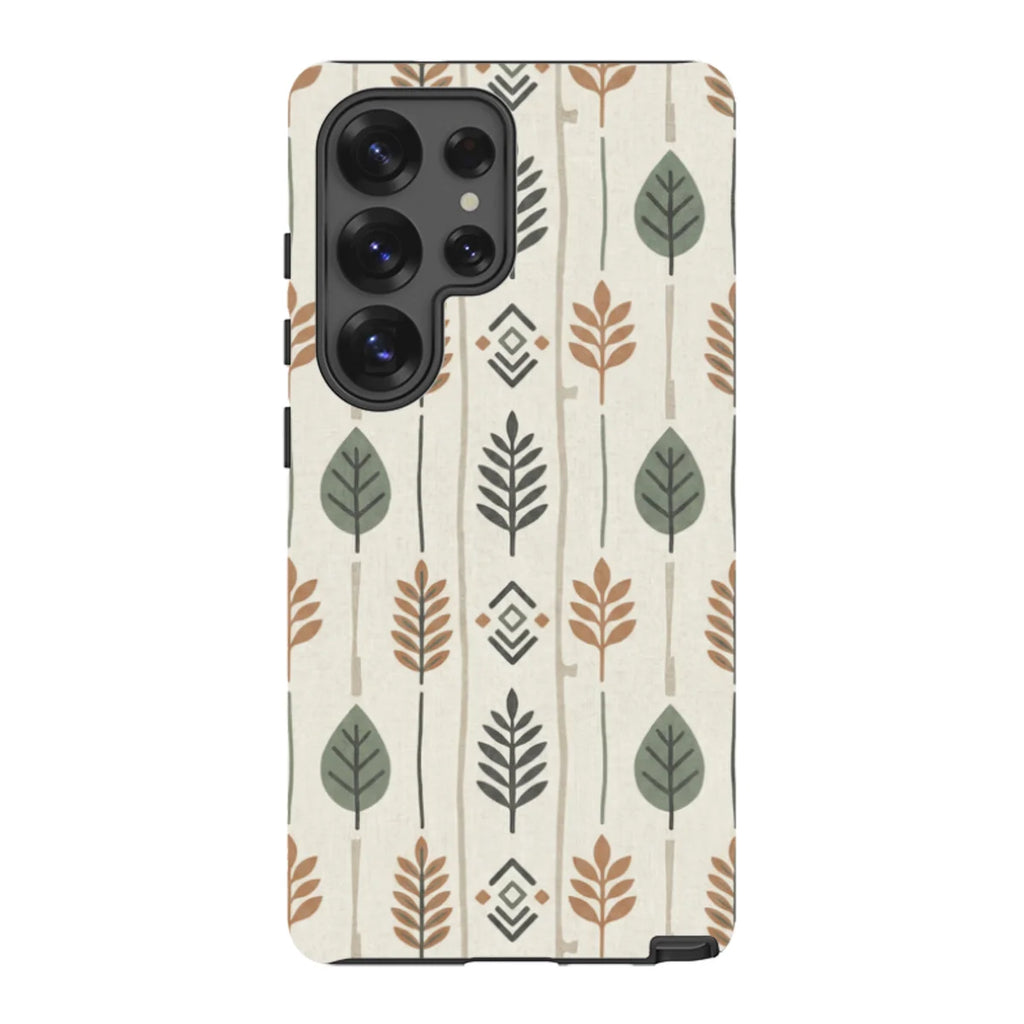 Birch and Linen Pattern by Elsi Vaarala — S25 Ultra Tough Case — Finnaij