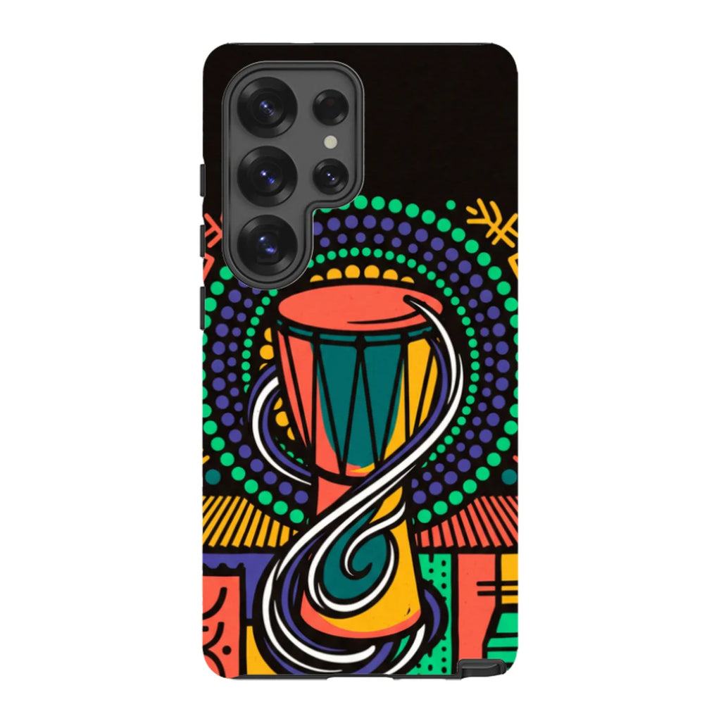 Talking Drum Halo by Ada Okoye — S25 Ultra Tough Case — Finnaij