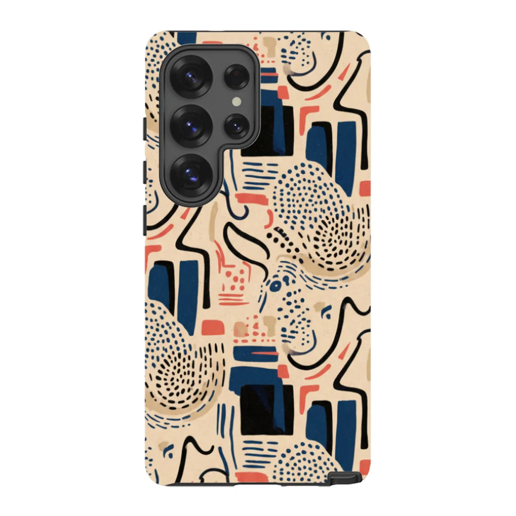 Sandstone Adire by Ada Okoye — S25 Ultra Tough Case — Finnaij