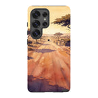 Laterite Road Golden Hour by Tobi Akinyemi — S25 Ultra Tough Case — Finnaij