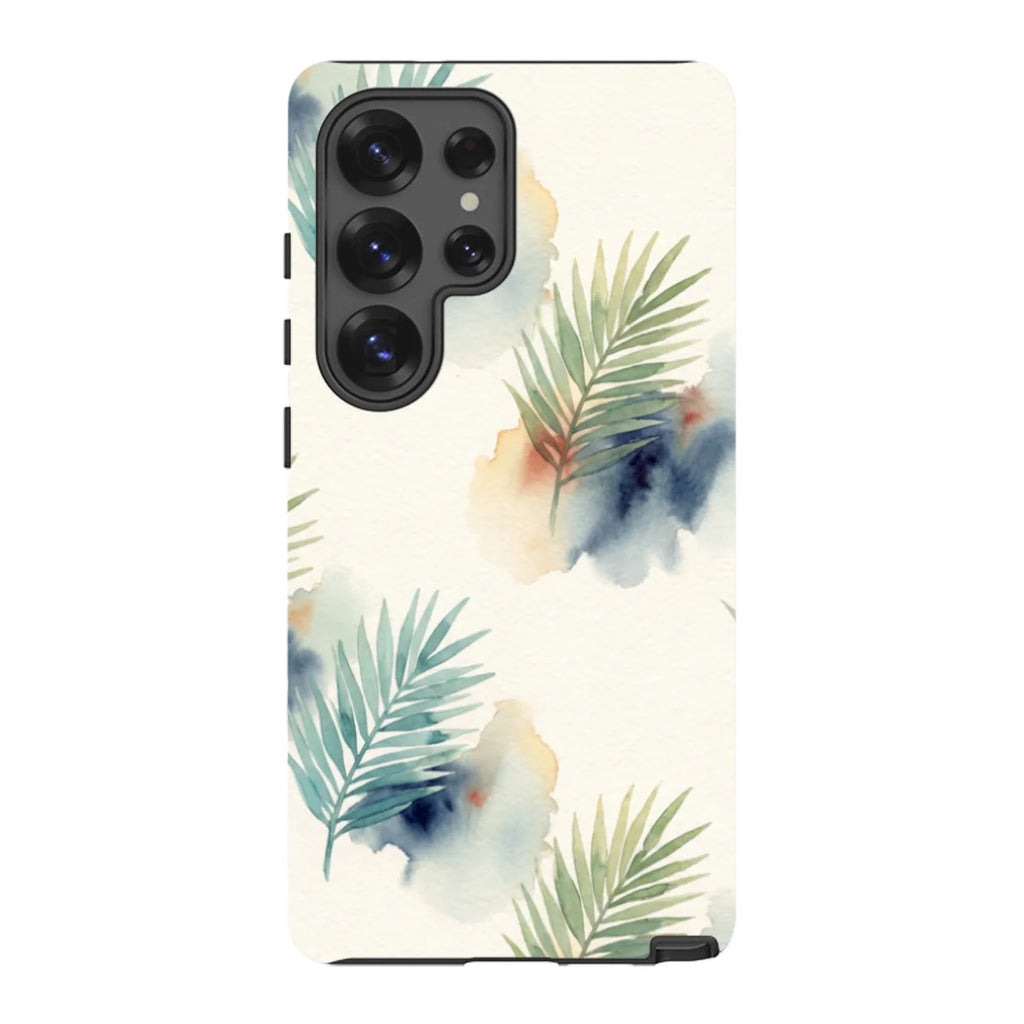 Palm Frond Breeze Pattern by Tobi Akinyemi — S25 Ultra Tough Case — Finnaij
