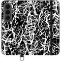 Black-White Grunge — S26 Wallet Case — Finnaij