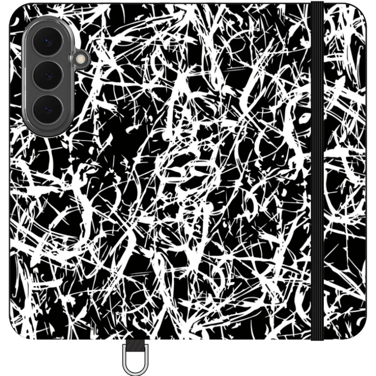 Black-White Grunge — S26 Wallet Case — Finnaij