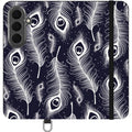 Feathers in Bloom Vegan Leather — S26 Wallet Case — Finnaij