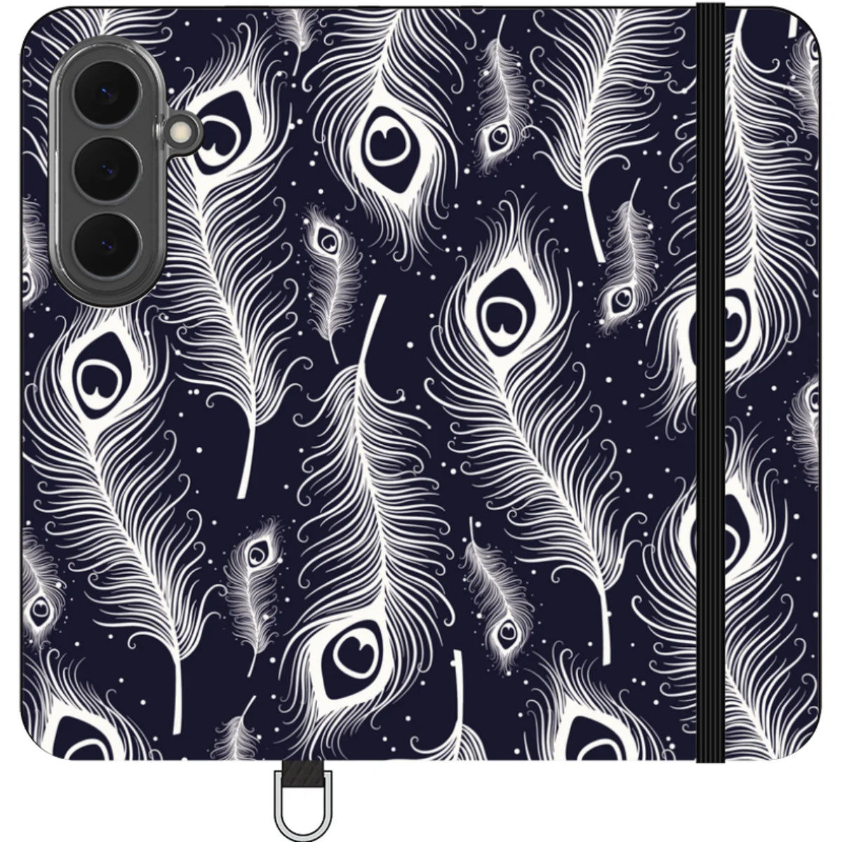 Feathers in Bloom Vegan Leather — S26 Wallet Case — Finnaij