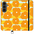 Bold Floral Orange — S26 Wallet Case — Finnaij