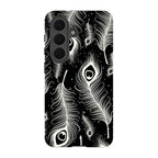 Feathers in Bloom Black — S26 Tough Case — Finnaij
