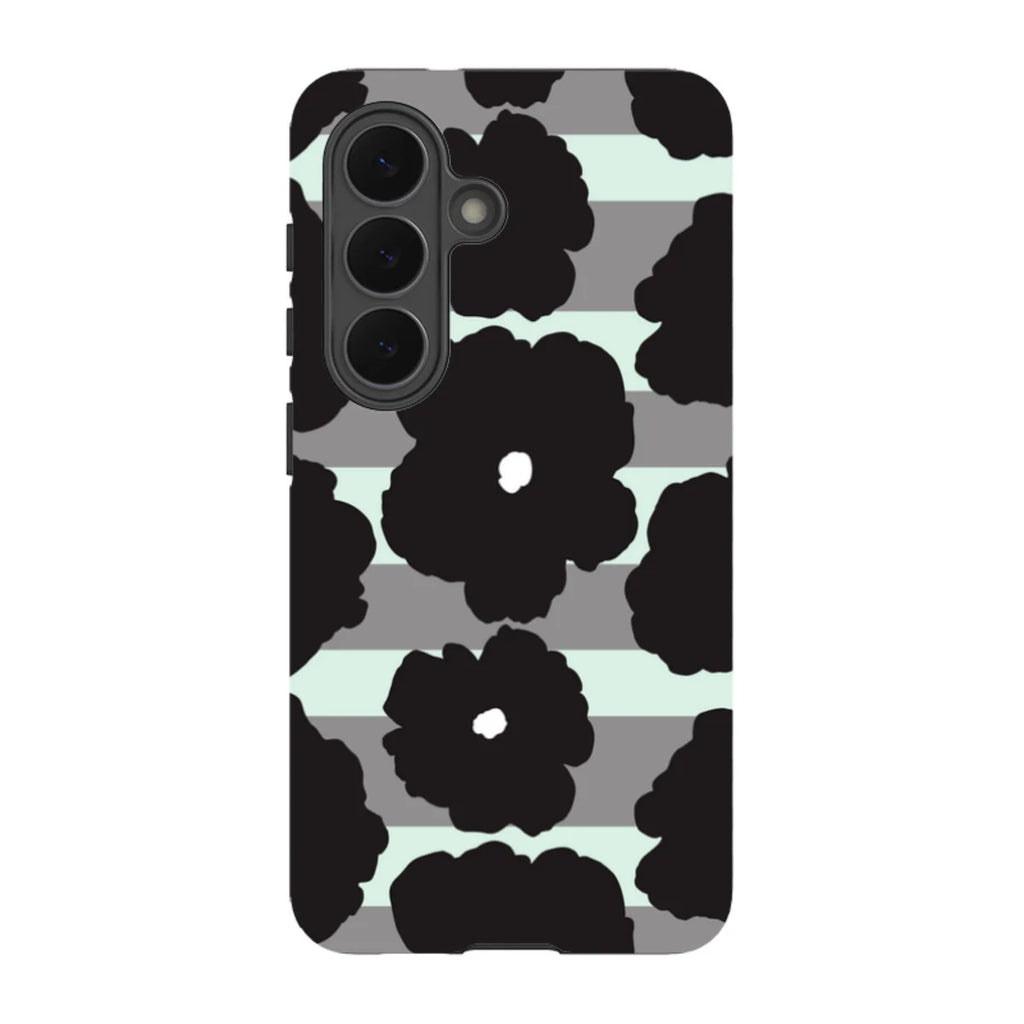 Bold Floral Black — S26 Tough Case — Finnaij