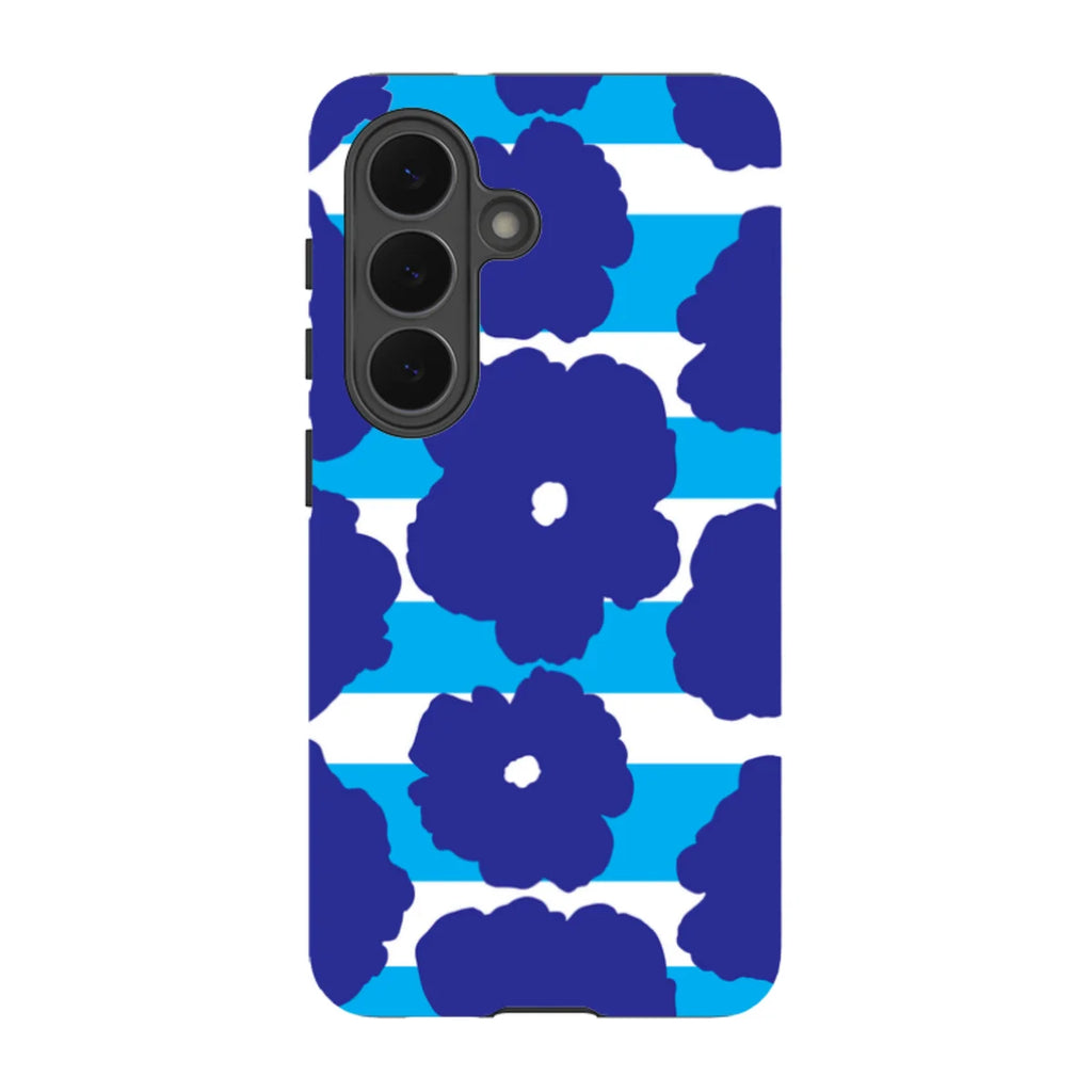 Bold Floral Blue — S26 Tough Case — Finnaij