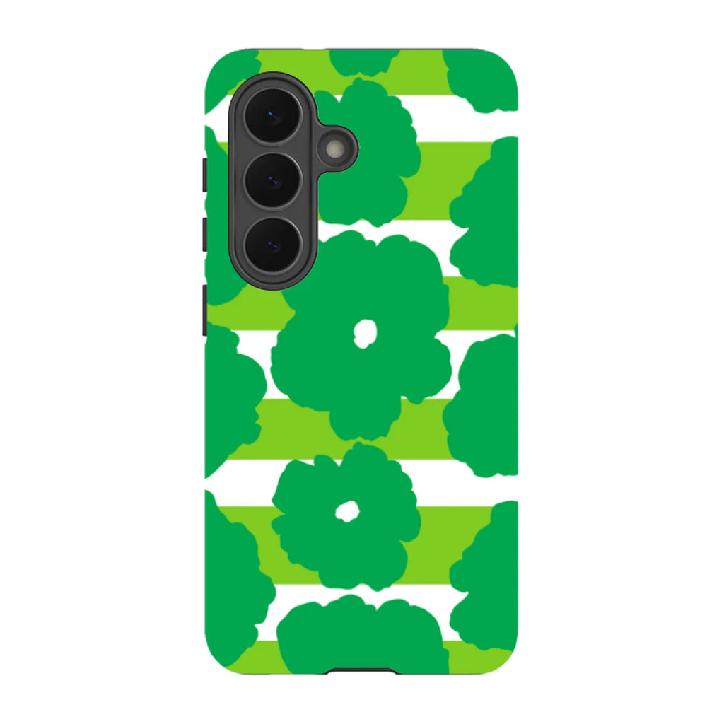 Bold Floral Green — S26 Tough Case — Finnaij
