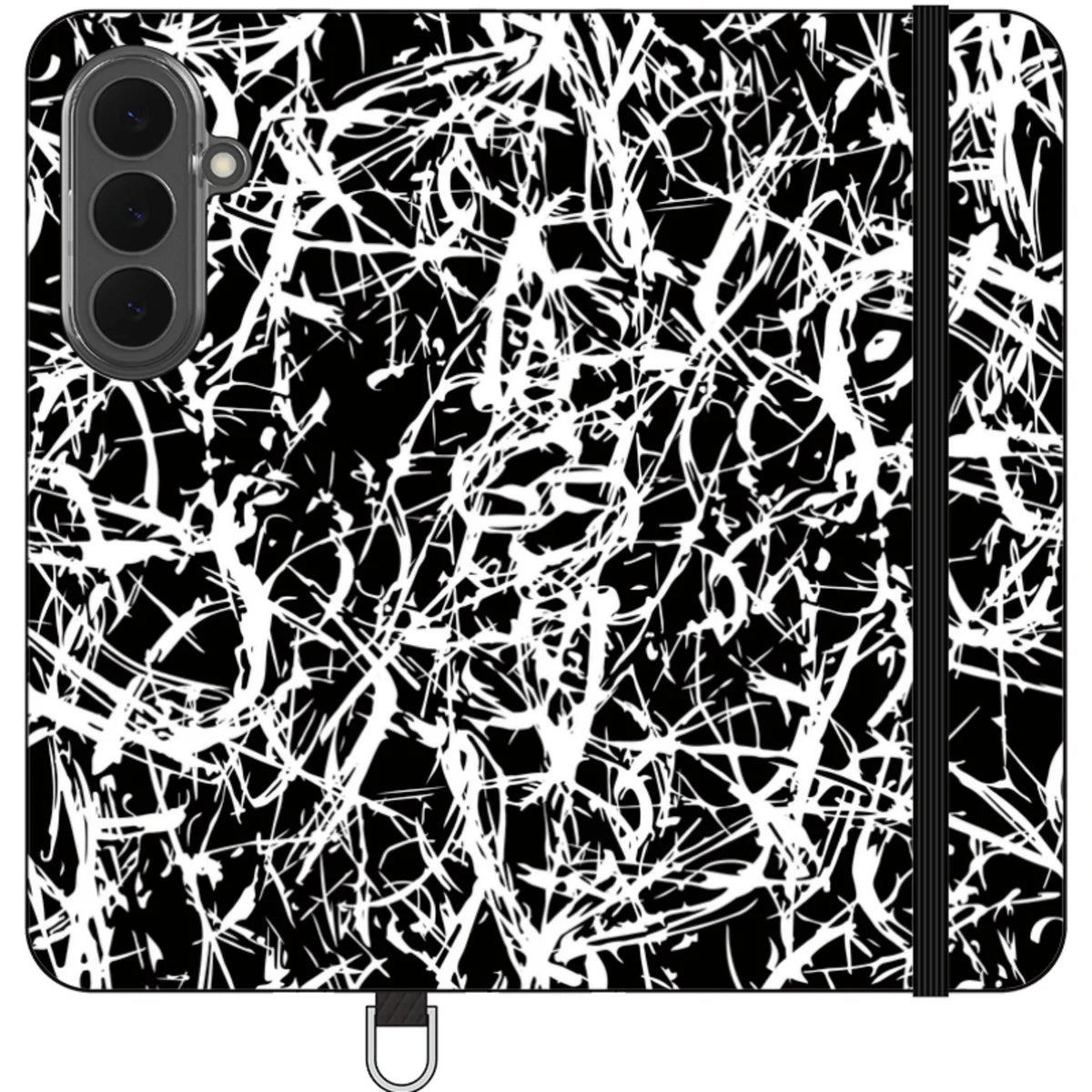 Black-White Grunge — S26 Plus Wallet Case — Finnaij