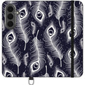 Feathers in Bloom Vegan Leather — S26 Plus Wallet Case — Finnaij