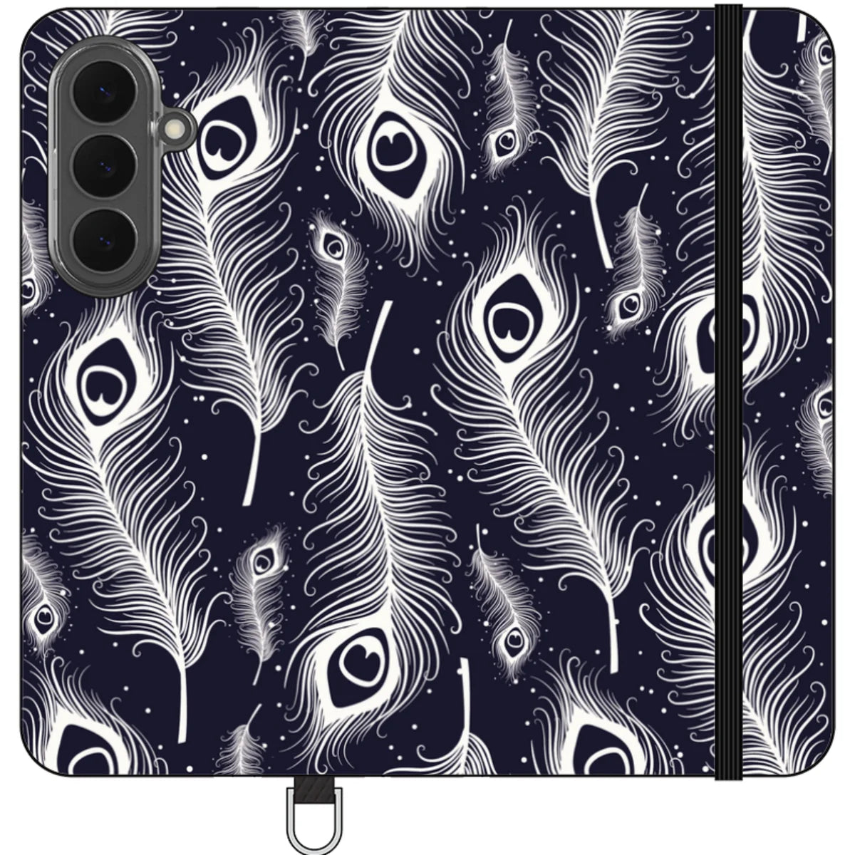 Feathers in Bloom Vegan Leather — S26 Plus Wallet Case — Finnaij