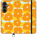 Bold Floral Orange — S26 Plus Wallet Case — Finnaij