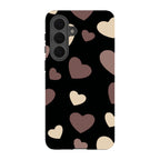 White & Black Hearts — S26 Plus Tough Case — Finnaij