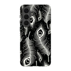Feathers in Bloom Black — S26 Plus Tough Case — Finnaij