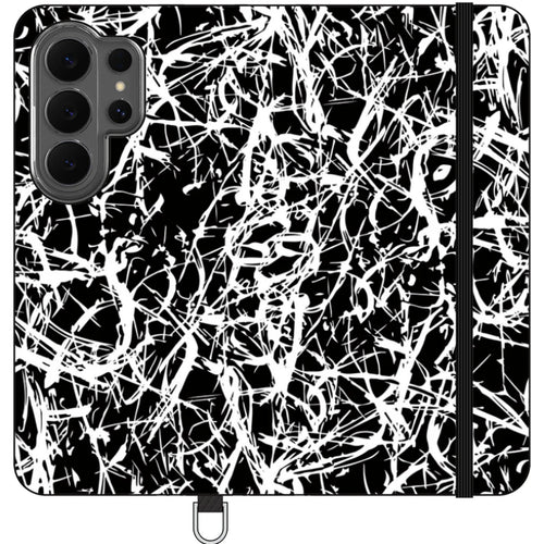 Black-White Grunge — S26 Ultra Wallet Case — Finnaij