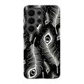 Feathers in Bloom Black — S26 Ultra Tough Case — Finnaij