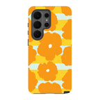 Bold Floral Orange — S26 Ultra Tough Case — Finnaij