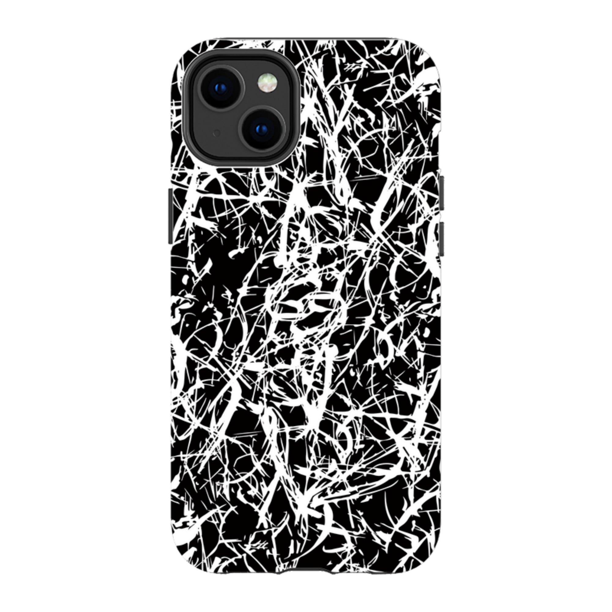 Black-White Grunge — Apple iPhone Tough Case — Finnaij
